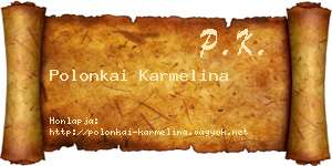 Polonkai Karmelina névjegykártya